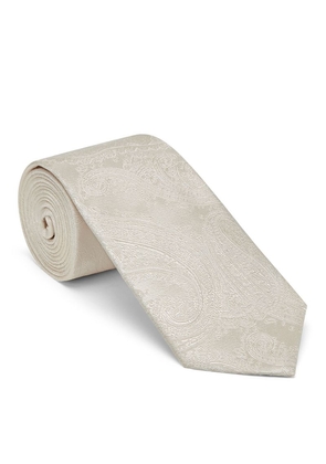 Brunello Cucinelli Silk Paisley Jacquard Tie