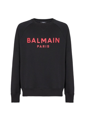 Balmain Cotton Logo Sweatshirt