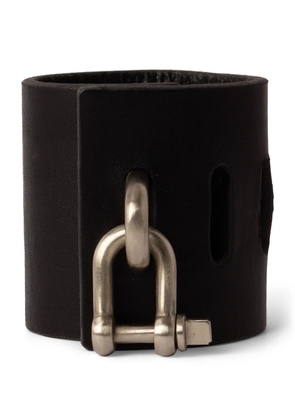 Parts Of Four Leather And Bronze Restraint Charm Bracelet