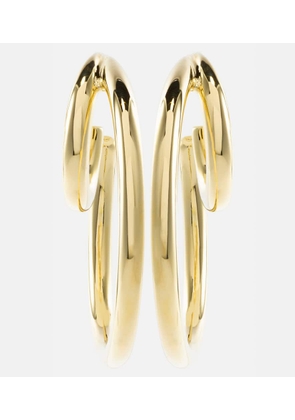 Jennifer Fisher Double Baby 10kt gold-plated hoop earrings