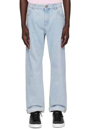 Balmain Blue Regular-Fit Jeans