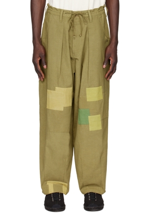 Story mfg. Khaki Lush Carpenter Trousers