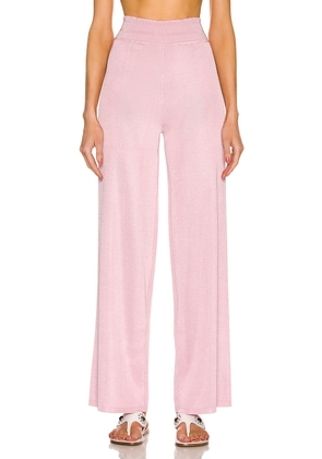 ALAÏA Edition 1993 Wide Leg Pant in Rose - Rose. Size 42 (also in ).