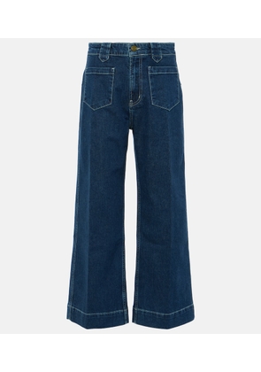 Frame High-rise cropped straight jeans