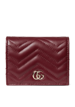 Gucci Leather Gg Marmont Card Case