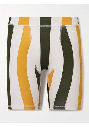 Y,IWO - Hardwear Striped Logo-Appliquéd Stretch-Jersey Cycling Shorts - Men - White - S