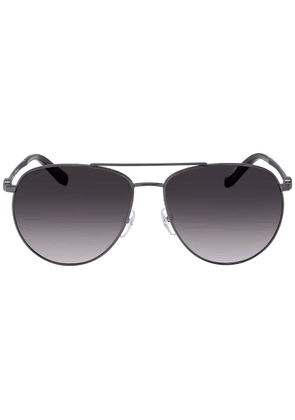 Salvatore Ferragamo Dark Grey Gradient Pilot Unisex Sunglasses SF157S 069 60