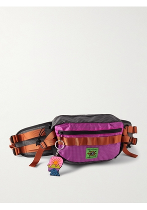 Brain Dead - Embellished Logo-Appliquéd Nylon-Ripstop Belt Bag - Men - Pink