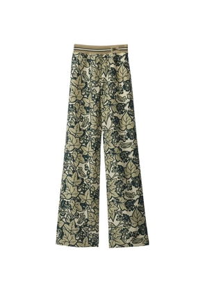 Burberry Silk Drawstring Ivy Trousers