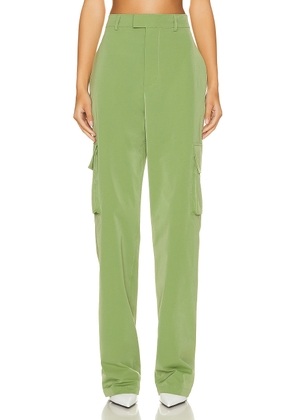 Helsa Tech Gabardine Trousers in Army Green - Army. Size XS (also in ).