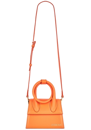 JACQUEMUS Le Chiquito Noeud Bag in Orange - Orange. Size all.