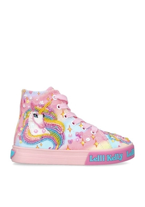 Lelli Kelly Unicorn Rainbow High-Top Sneakers