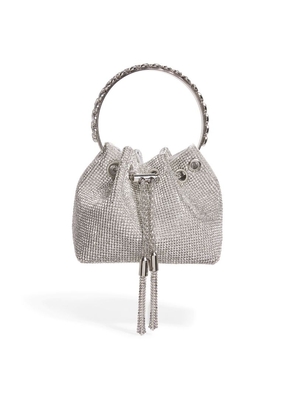 David Charles Crystal-Embellished Top-Handle Bag