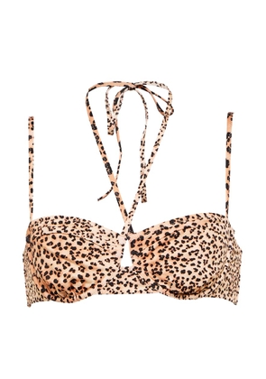 Ulla Johnson Aleena leopard-print bikini top