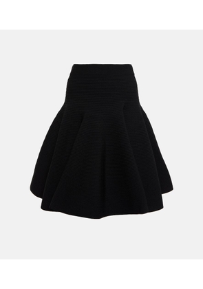 Alaïa Ribbed-knit miniskirt