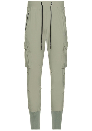ASRV Tetra-lite Cargo High Rib Jogger in Sage - Green. Size S (also in M, XL/1X).