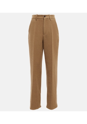 The Row Gustavo high-rise wool-blend pants