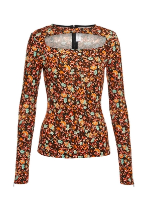 Victoria Beckham Floral cutout top