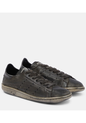 Balenciaga x Adidas Stan Smith distressed leather sneakers