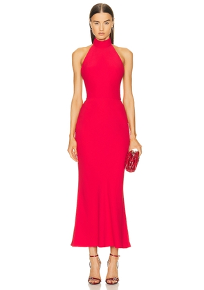 Alexander McQueen Sleeveless Evening Dress in Lust Red - Red. Size 42 (also in ).
