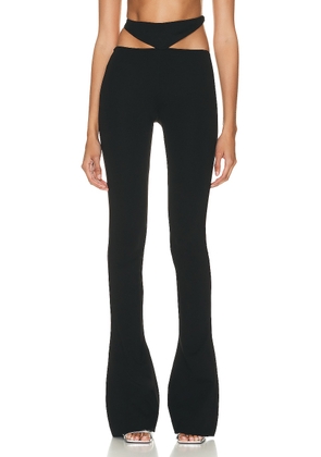 THE ATTICO Remi Long Pant in Black - Black. Size 40 (also in ).