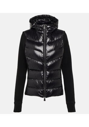 Moncler Grenoble Down-paneled fleece jacket
