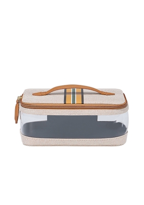 Paravel Cabana See-all Vanity Case in Shandy - Tan. Size all.