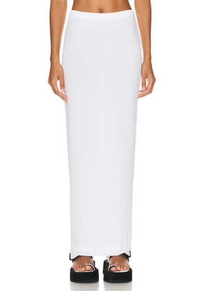 WARDROBE.NYC Layered Tube Skirt in White - White. Size XL (also in M, XXS).