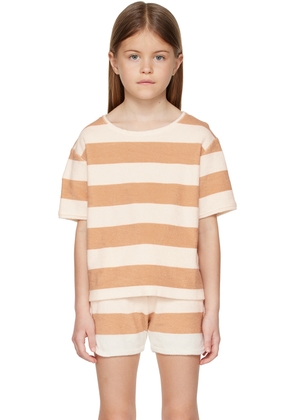 Daily Brat Kids Brown & White Striped T-Shirt