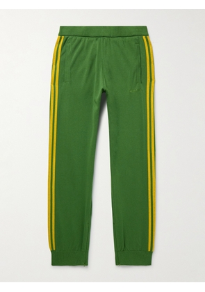 adidas Originals - Wales Bonner Tapered Crochet-Trimmed Logo-Embroidered Cotton Track Pants - Men - Green - XS