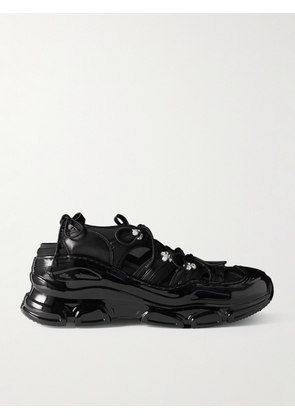 Simone Rocha - Embellished Leather and Neoprene-Trimmed Rubber Sneakers - Men - Black - EU 41