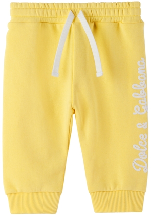 Dolce & Gabbana Baby Yellow Drawstring Sweatpants