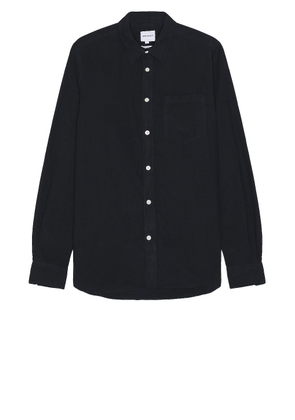Norse Projects Osvald Cotton Tencel Shirt in Dark Navy - Navy. Size S (also in ).
