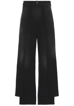 Balenciaga Double Side Denim Jean in Sunbleached Black - Black. Size S (also in ).