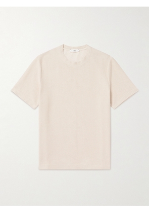 Mr P. - Textured Cotton T-Shirt - Men - Neutrals - XS