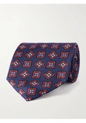 Charvet - 8.5cm Printed Silk-Twill Tie - Men - Red