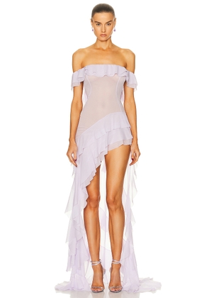 Helsa The Thea Gown in Lavender - Lavender. Size L (also in ).