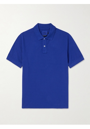 Drake's - Cotton-Piqué Polo Shirt - Men - Blue - S