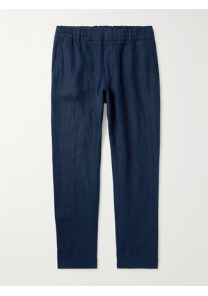 NN07 - Billie 1454 Tapered Linen Trousers - Men - Blue - 28W 32L