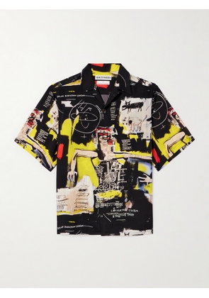 Wacko Maria - Jean-Michel Basquiat Convertible-Collar Printed Satin Shirt - Men - Multi - S