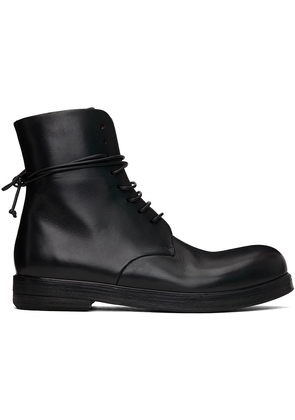 Marsèll Black Zucca Zeppa Lace Up Ankle Boots