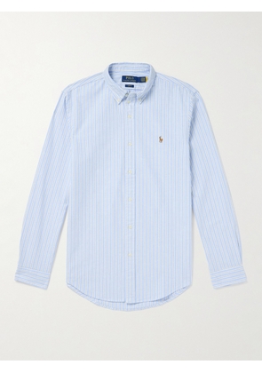 Polo Ralph Lauren - Slim-Fit Button-Down Collar Striped Cotton Oxford Shirt - Men - Blue - XS