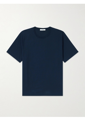 Mr P. - Organic and Recycled Cotton-Jersey T-Shirt - Men - Blue - XS