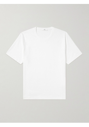 Mr P. - Organic and Recycled Cotton-Jersey T-Shirt - Men - White - XS