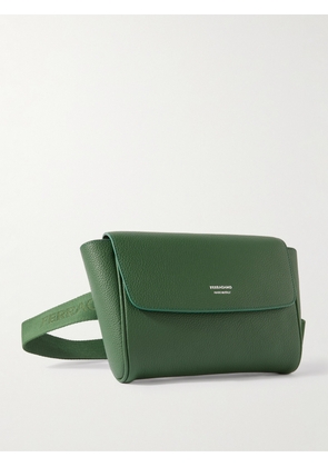 FERRAGAMO - Full-Grain Leather Belt Bag - Men - Green