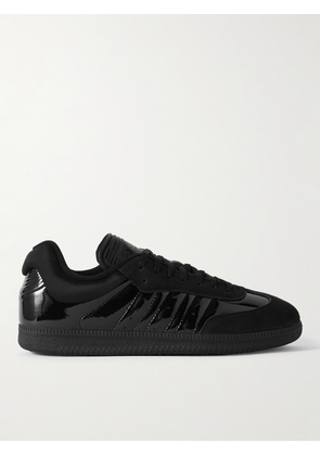 adidas Originals - Dingyun Zhang Samba Mesh-Trimmed Suede and Patent-Leather Sneakers - Men - Black - UK 5