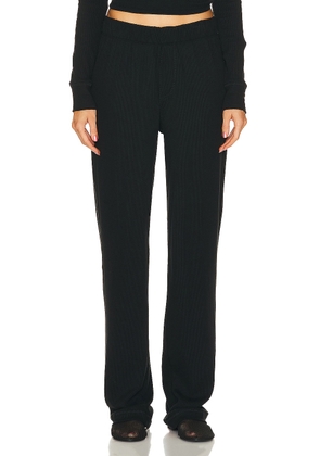 Eterne Thermal Lounge Pant in Black - Black. Size XS (also in ).