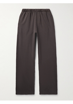 Les Tien - Puddle Straight-Leg Garment-Dyed Cotton-Jersey Sweatpants - Men - Gray - S