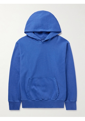 Les Tien - Garment-Dyed Cotton-Jersey Hoodie - Men - Blue - S
