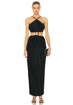 Cult Gaia Mitra Sleeveless Gown in Black - Black. Size M (also in ).